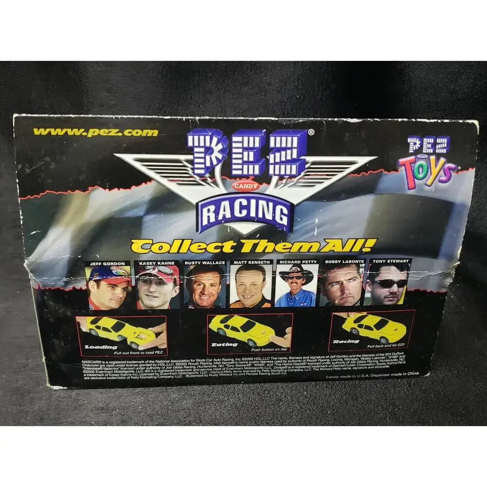 PEZ Toys Nascar Jeff Gordon No. 24 Toy Candy Dispenser | Pull Back Car